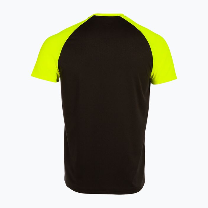 Pánske bežecké tričko Joma Elite X black/fluor yellow 2