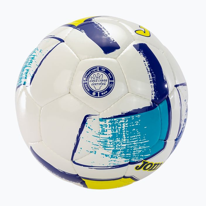 Futbalová lopta  Joma Dali II biela/fluor oranžová/žltá veľkosť 4 3