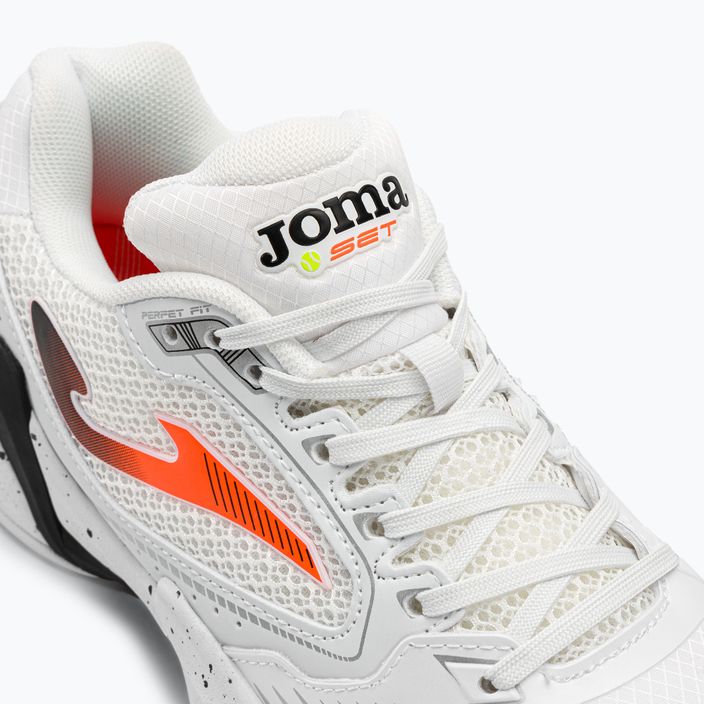 Pánska tenisová obuv Joma Set AC white/orange/black 8