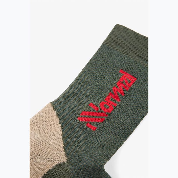 Bežecké ponožky NNormal Merino zelené 2