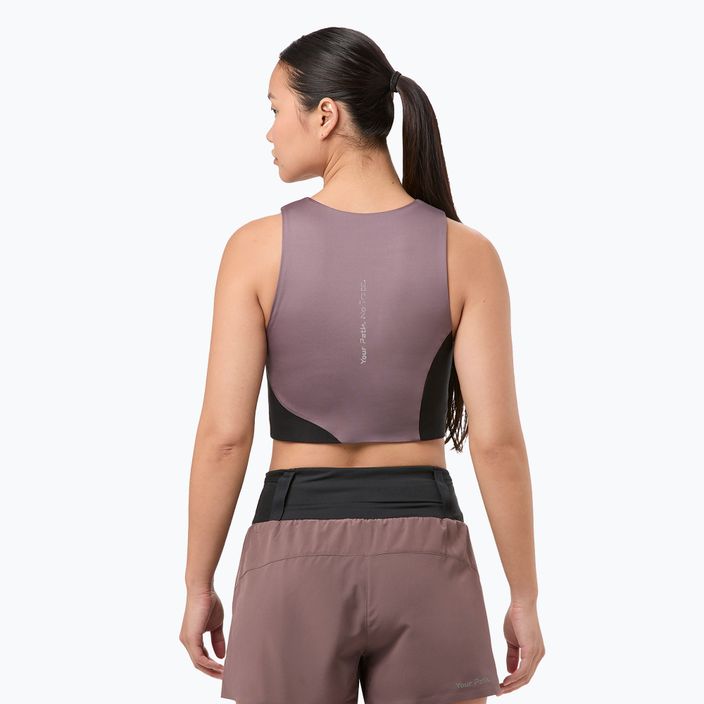 Dámske bežecké tielko NNormal Trail Cropped Top purple 3