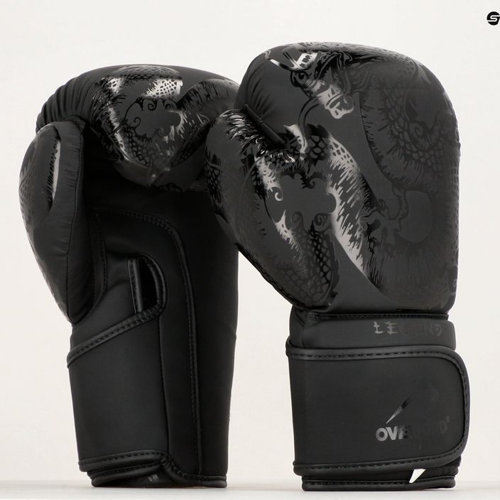 Boxerské rukavice Overlord Legend zo syntetickej kože čierne 100001-BK 11