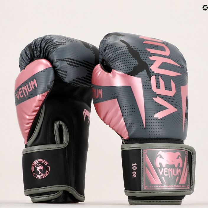 Pánske boxerské rukavice Venum Elite čierno-ružové 1392-537 13