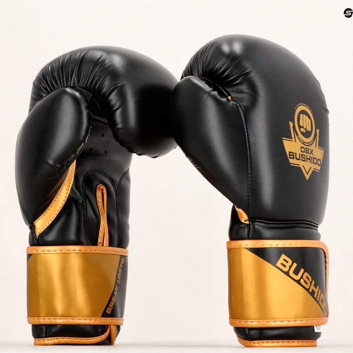 Boxerské rukavice DBX BUSHIDO B-2v10 čierno-zlaté 13