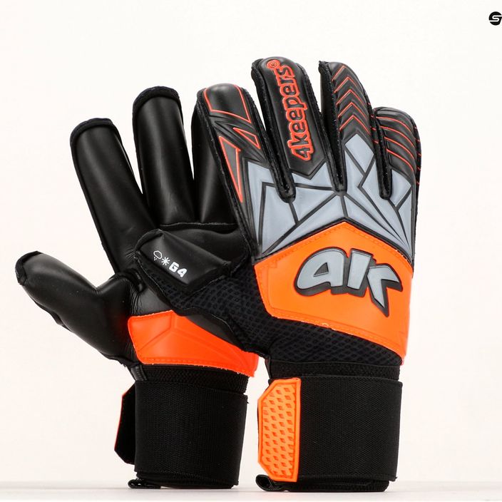 4Keepers Force V3.23 Rf brankárske rukavice čierno-oranžové 5