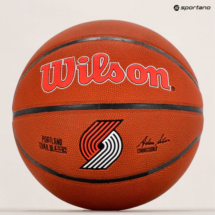 Wilson NBA Team Alliance Portland Trail Blazers hnedá basketbalová lopta WTB3100XBPOR veľkosť 7 6
