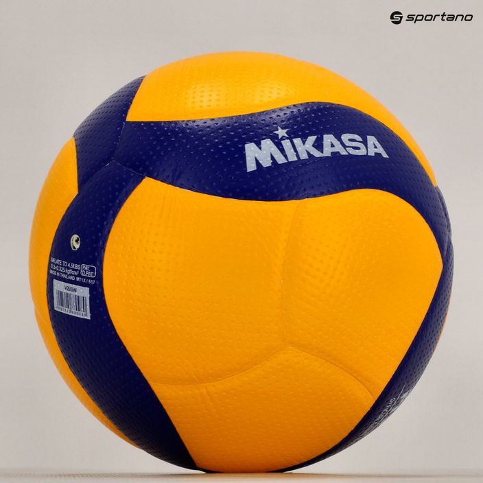Mikasa volejbalová lopta žlto-modrá V200W veľkosť 5 4