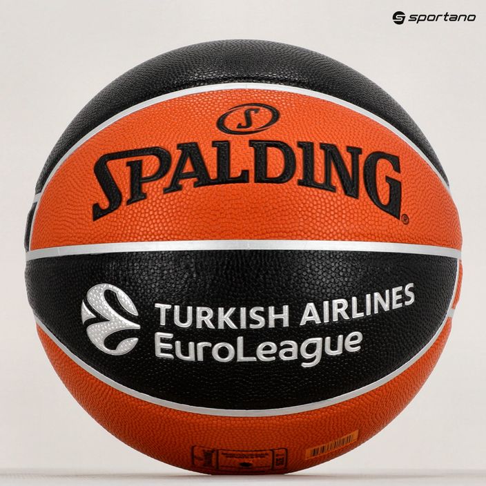 Spalding Euroleague TF-500 Legacy basketbal oranžová a čierna 84002Z veľkosť 7 6