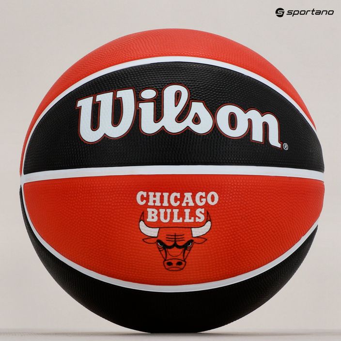 Wilson NBA Team Tribute Chicago Bulls basketbalová lopta červená WTB1300XBCHI 6