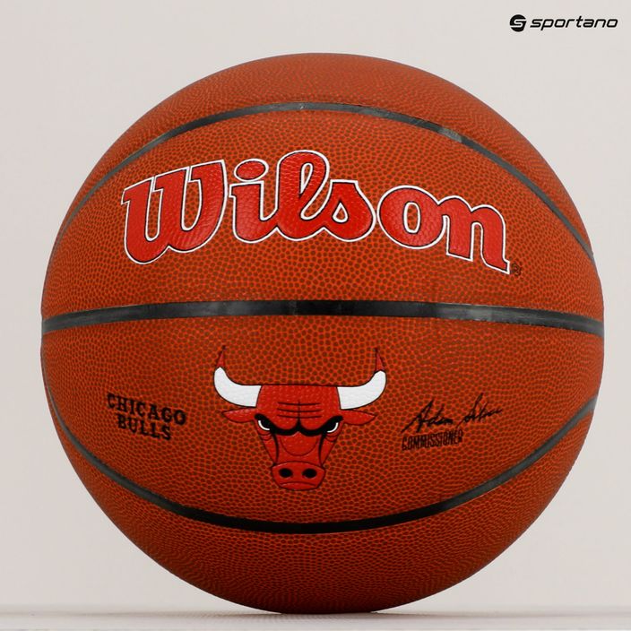 Wilson NBA Team Alliance Chicago Bulls hnedá basketbalová lopta WTB3100XBCHI veľkosť 7 6