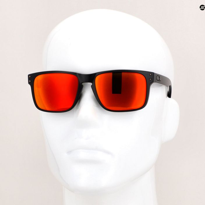 Slnečné okuliare Oakley Holbrook matte black/prizm ruby 0OO9102-E255 14