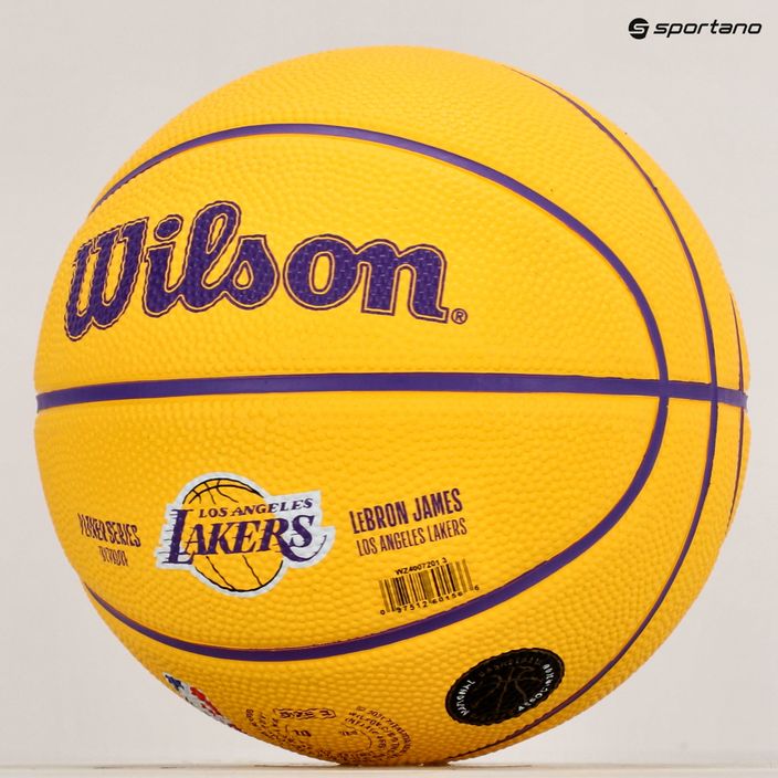 Wilson NBA Player Icon Mini Lebron basketbal WZ4007201XB3 veľkosť 3 8
