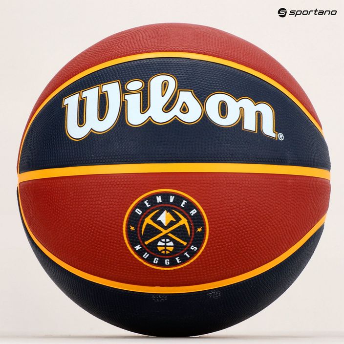 Wilson NBA Team Tribute Denver Nuggets basketball navy blue WTB1300XBDEN veľkosť 7 6