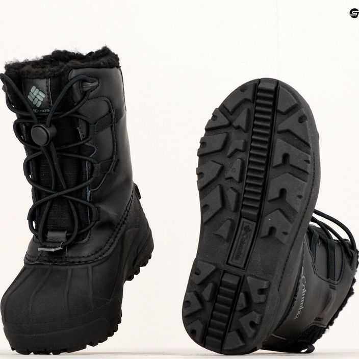 Columbia Bugaboot Celsius Detské snehové topánky black/graphite 21