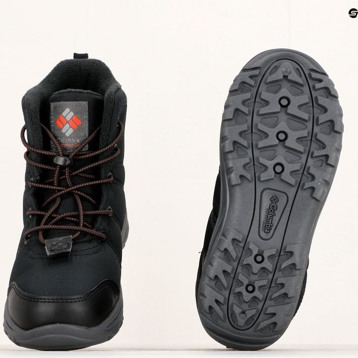 Columbia FAIRBANKS Omni-Heat Youth trekingové topánky black/warp red 22