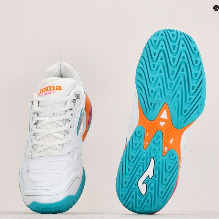Dámska tenisová obuv Joma Set Lady AC white/orange 14
