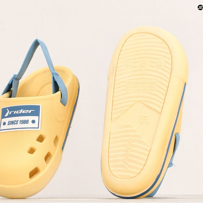 RIDER Drip Babuch Ki detské sandále žlto-modré 15