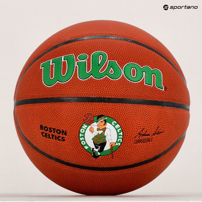 Wilson NBA Team Alliance Boston Celtics basketbalová lopta hnedá WTB3100XBBOS veľkosť 7 6