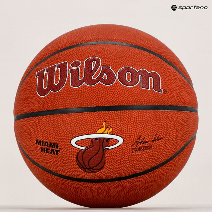 Wilson NBA Team Alliance Miami Heat basketbalová hnedá WTB3100XBMIA veľkosť 7 5