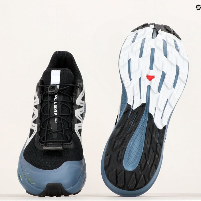 Pánska bežecká obuv Salomon Pulsar Trail black/china blue/arctic ice 22