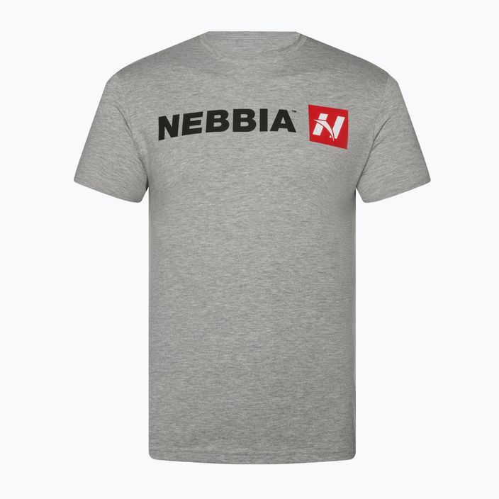 Pánske tréningové tričko NEBBIA Red "N" light grey 4