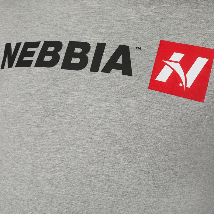 Pánske tréningové tričko NEBBIA Red "N" light grey 6