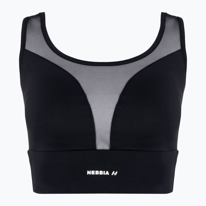 NEBBIA Mesh Design Športová fitness podprsenka "Breathe" čierna 4120120