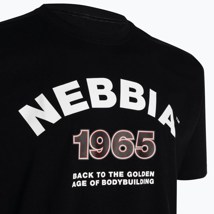 Pánske tréningové tričko NEBBIA Golden Era čierne 19213 3