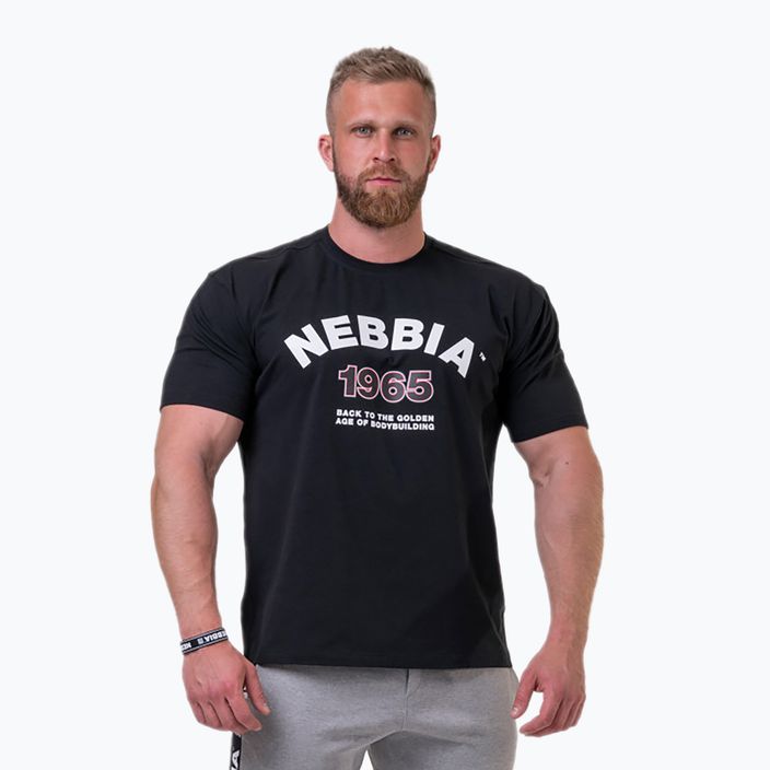Pánske tréningové tričko NEBBIA Golden Era čierne 19213 6