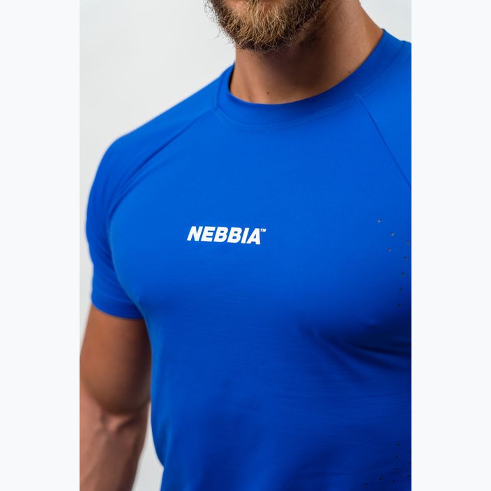 Pánske tréningové tričko NEBBIA Performance blue 5