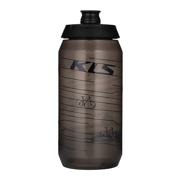 Cyklistická fľaša Kellys Kolibri 550 ml transparentná čierna 2