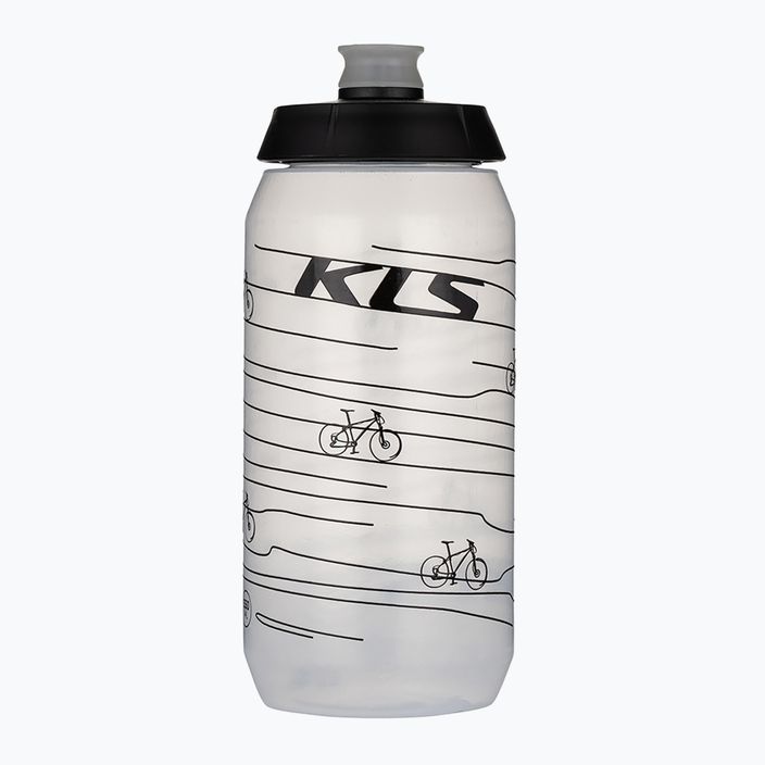 Fľaša na bicykel Kellys Kolibri 550 ml transparentná biela