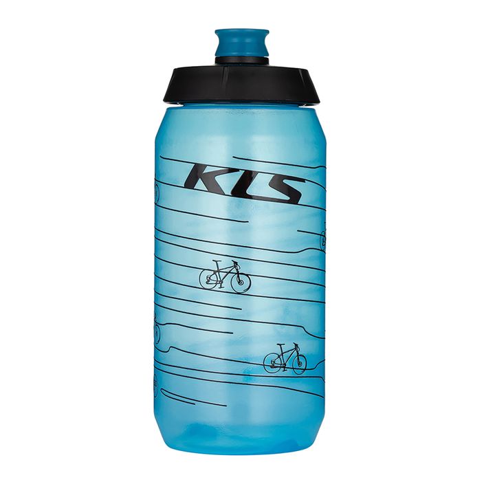 Cyklistická fľaša Kellys Kolibri 550 ml transparentná modrá 2