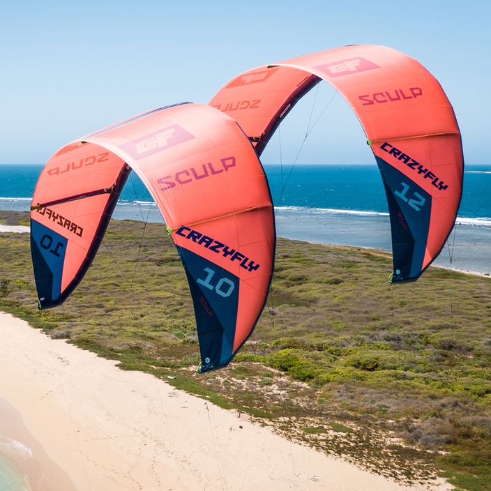 CrazyFly Sculp kite kitesurfing červený T001-0121 8