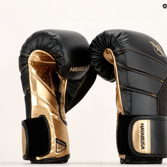 Boxerské rukavice Hayabusa T3 čierne/zlaté 13