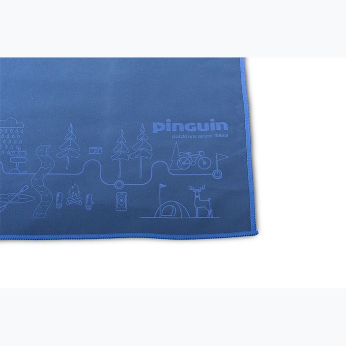 Rýchloschnúci uterák Pinguin Micro Towel Map XL blue 2