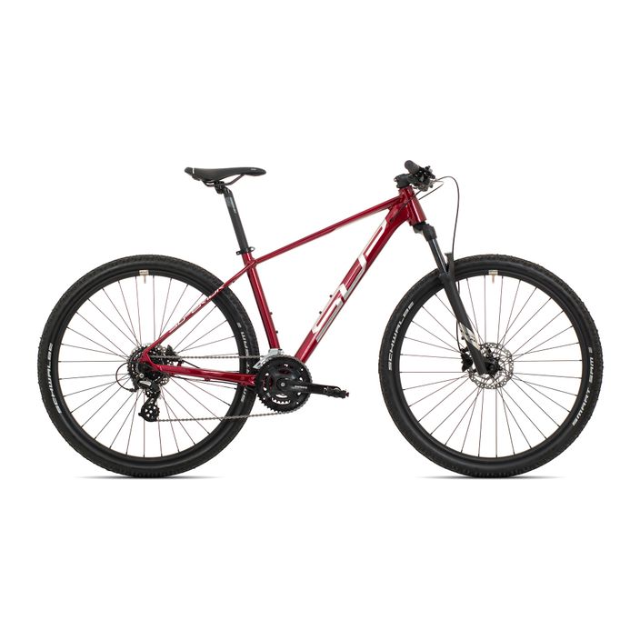 Horský bicykel Superior XC 819 lesklý tmavočervený/strieborný 2