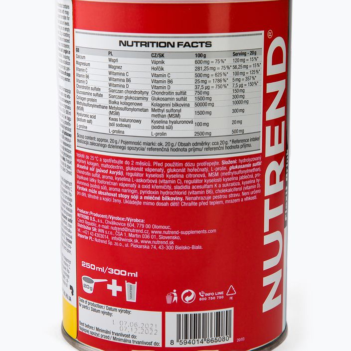 Flexit Drink Nutrend 400g regenerácia kĺbov grapefruit VS-015-400-G 3