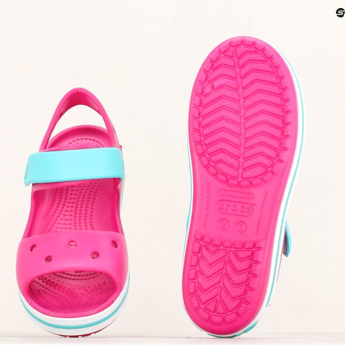 Detské sandále Crocs Crockband candy pink/pool 12