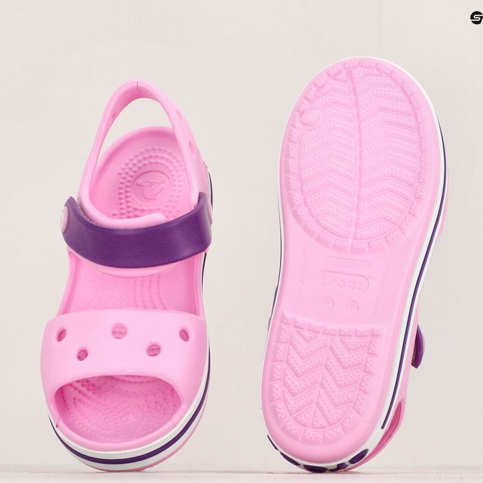 Detské sandále Crocs Crockband carnation/ametyst 12