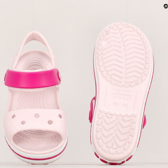 Detské sandále Crocs Crockband sotva ružové/candy pink 12