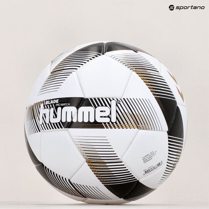 Hummel Blade Pro Match FB futbalová lopta biela/čierna/zlatá veľkosť 5 6