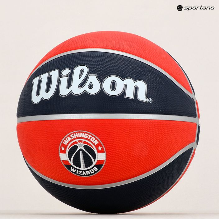 Wilson NBA Team Tribute Washington Wizards basketbalová červená WTB1300XBWAS veľkosť 7 7