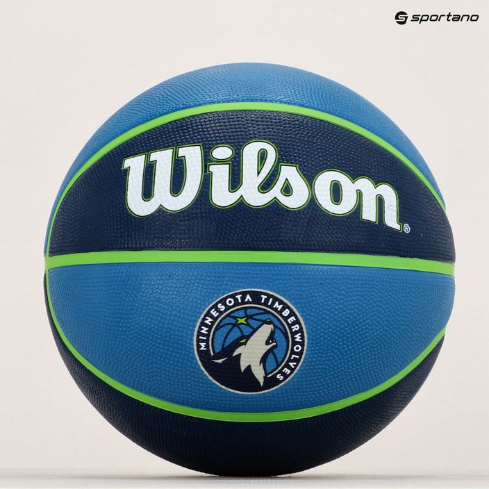 Wilson NBA Team Tribute Minnesota Timberwolves basketbal modrý WTB1300XBMIN veľkosť 7 5