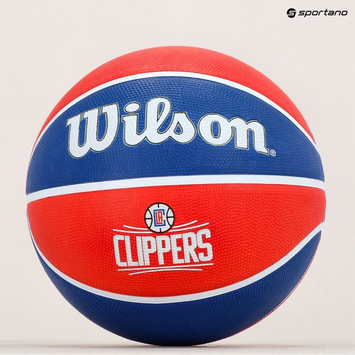 Wilson NBA Team Tribute Los Angeles Clippers basketbalová červená WTB1300XBLAC veľkosť 7 7