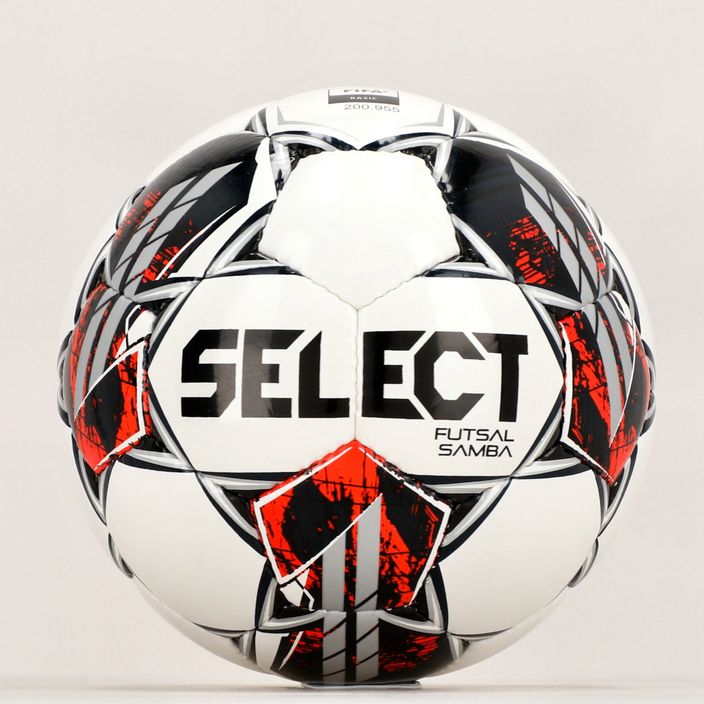 Select Futsal Samba V22 futbalová bielo-čierna 32007 5