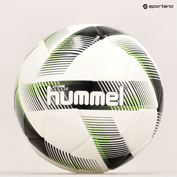 Hummel Storm 2.0 FB futbal biela/čierna/zelená veľkosť 5 5