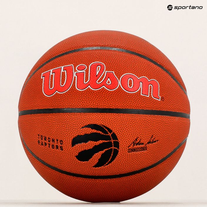 Wilson NBA Team Alliance Toronto Raptors hnedá basketbalová lopta WTB3100XBTOR veľkosť 7 6