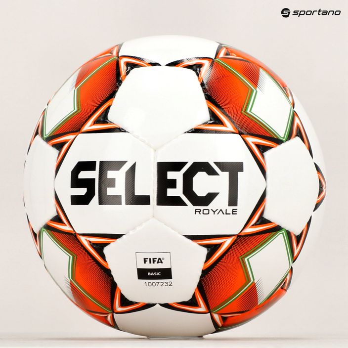 SELECT Royale FIFA v22 biela/oranžová futbalová lopta 0225346600 5
