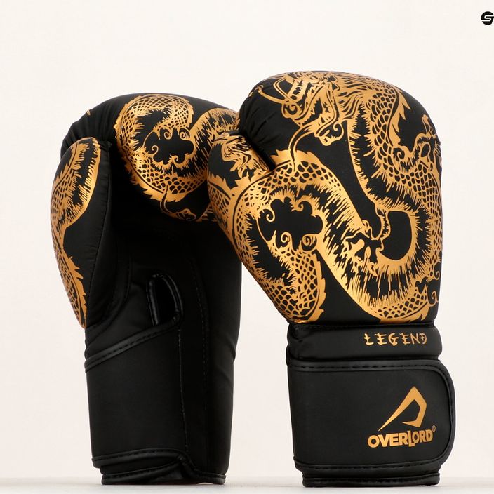 Boxerské rukavice Overlord Legend čierno-zlaté 100001-BK_GO 9